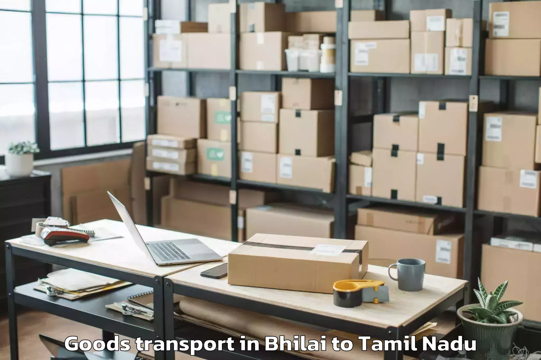 Discover Bhilai to Kattupputtur Goods Transport